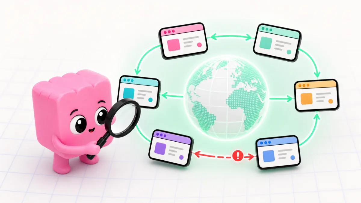 Illustration of an international hreflang and return-link audit